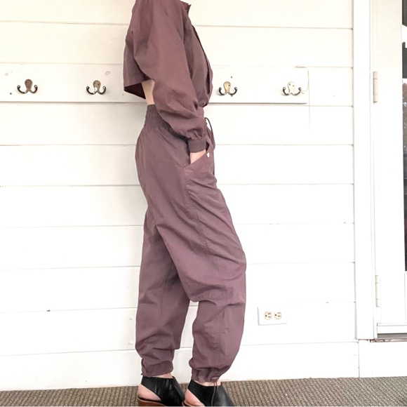 Athleta x Alicia Keys Plum/ Mauve Windbreaker Jumpsuit. Size 8.  - Picture 2 of 12